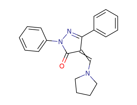 1,3-DIPHENYL-4-(1-PYRROLIDINYLMETHYLENE)PYRAZOLONE-5