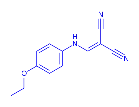 Molecular Structure of 308101-47-5 (Propanedinitrile, [[(4-ethoxyphenyl)amino]methylene]- (9CI))