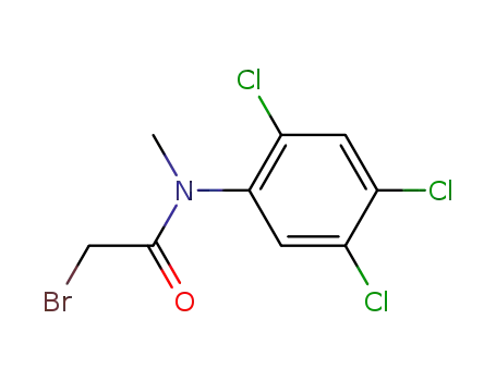 Molecular Structure of 23543-34-2 (2-Bromo-N-methyl-2',4',5'-trichloroacetanilide)