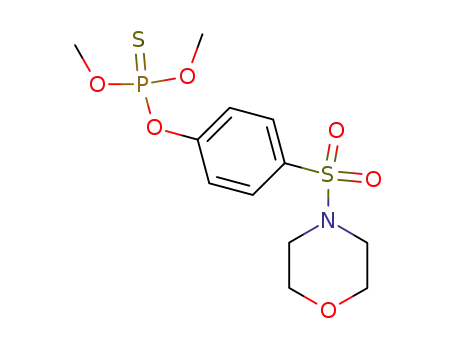 Molecular Structure of 3078-94-2 (O,O-dimethyl O-[4-(morpholin-4-ylsulfonyl)phenyl] phosphorothioate)