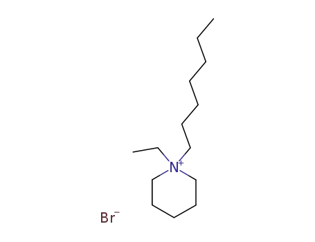 Molecular Structure of 23489-00-1 (1-Ethyl-1-heptylpiperidinium bromide)