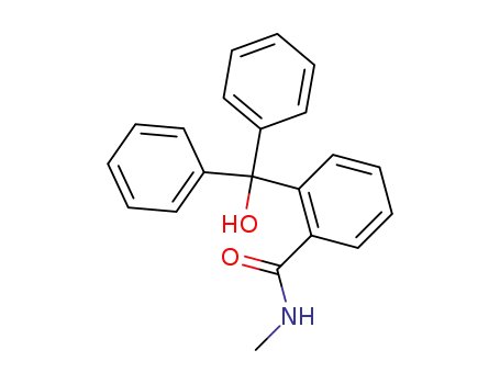 Molecular Structure of 23659-57-6 (2-[hydroxy(diphenyl)methyl]-N-methylbenzamide)