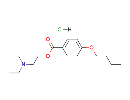 Benzoic acid,4-butoxy-, 2-(diethylamino)ethyl ester, hydrochloride (1:1)                                                                                                                                