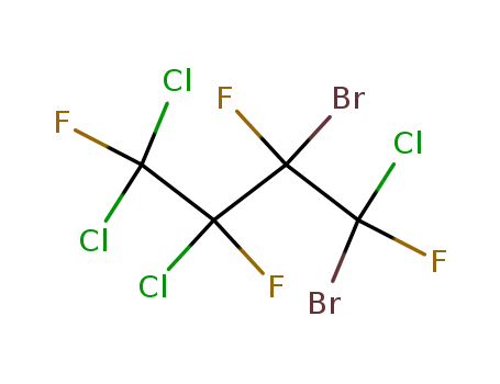 Molecular Structure of 307-20-0 (1,2-Dibromo-1,3,4,4-tetrachloro-1,2,3,4-tetrafluorobutane)