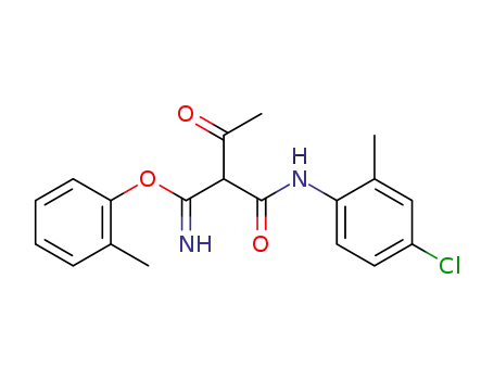 Molecular Structure of 13888-25-0 (2-(o-Tolyloxyiminocarbonyl)-acetessigsaeure-(p-chlor-o-toluidid))