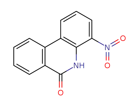 Molecular Structure of 23818-43-1 (4-nitrophenanthridin-6(5H)-one)