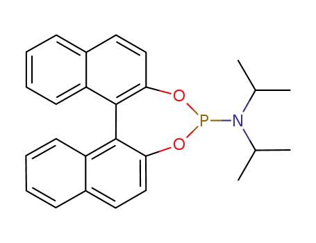 Molecular Structure of 239113-47-4 (O,O′-(1,1′-dinaphthyl-2,2′-diyl)-N,N-di-iso-propylethylphosphoramidite)