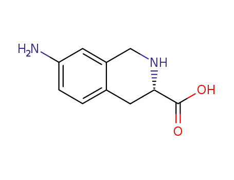 Molecular Structure of 754170-16-6 (3-Isoquinolinecarboxylicacid,7-amino-1,2,3,4-tetrahydro-,(3R)-(9CI))