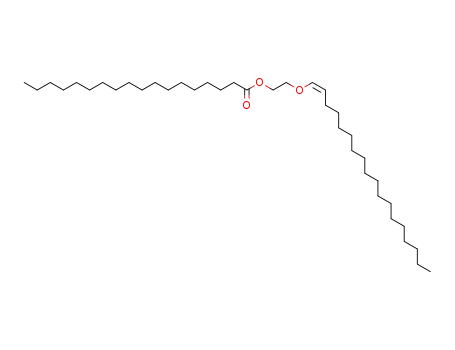 Molecular Structure of 30760-05-5 (Octadecanoic acid 2-[(Z)-1-octadecenyloxy]ethyl ester)