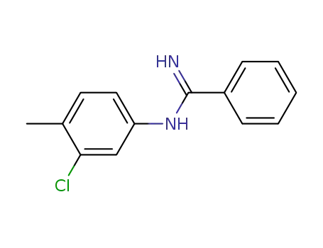 Molecular Structure of 23557-79-1 (N-(3-Chloro-p-tolyl)benzamidine)