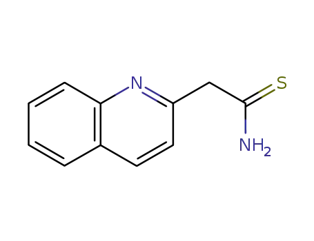 Molecular Structure of 30821-04-6 (2-quinolin-2-ylethanethioamide)