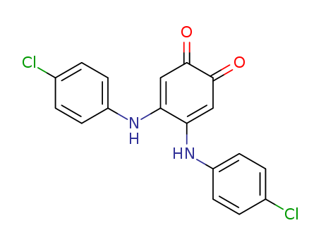 3,5-Cyclohexadiene-1,2-dione,4,5-bis[(4-chlorophenyl)amino]- cas  30725-06-5