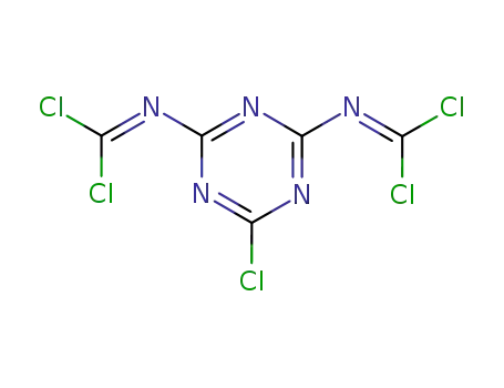 Molecular Structure of 30863-30-0 ((6-chloro-1,3,5-triazine-2,4-diyl)dicarbonimidic dichloride)