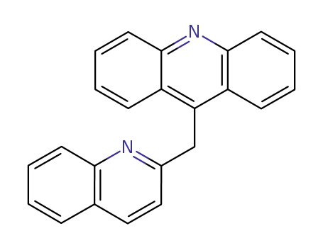 Molecular Structure of 30670-47-4 (9-(quinolin-2-ylmethyl)acridine)