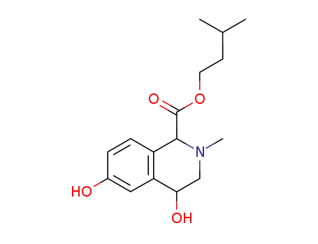 1,2,3,4-テトラヒドロ-4,6-ジヒドロキシ-2-メチル-1-イソキノリンカルボン酸イソペンチル