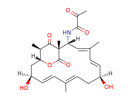 Propanamide,N-[(1S,2R,3E,5E,7S,9E,11E,13S,15R,19R)-7,13-dihydroxy-1,4,10,19-tetramethyl-17,18-dioxo-16-oxabicyclo[13.2.2]nonadeca-3,5,9,11-tetraen-2-yl]-2-oxo- cas  23623-31-6