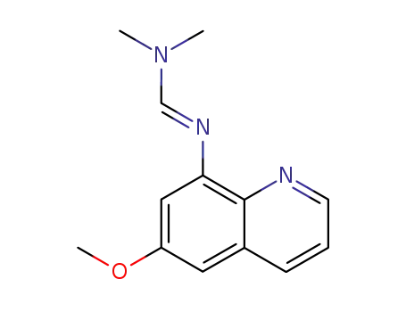 Molecular Structure of 2401-80-1 (8-(Dimethylamino)methyleneamino-6-methoxyquinoline)