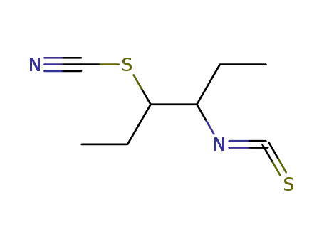 Molecular Structure of 61522-01-8 (3-Isothiocyanato-4-thiocyanato-hexane)
