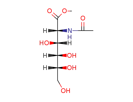 Molecular Structure of 23558-10-3 (2-Acetylamino-2-deoxy-D-gluconic acid methyl ester)