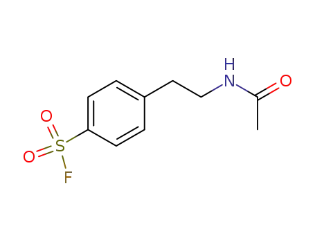 Molecular Structure of 30827-98-6 (4-[2-(acetylamino)ethyl]benzenesulfonyl fluoride)