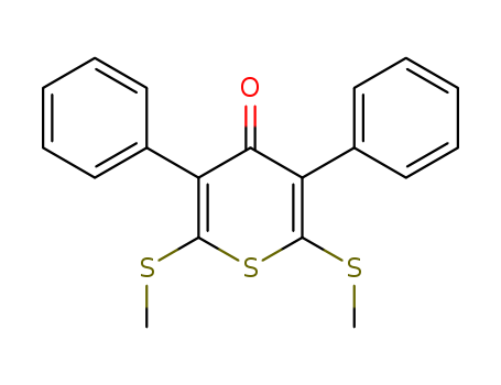 2,6-Bis(methylthio)-3,5-diphenyl-4H-thiopyran-4-one
