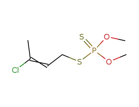 Molecular Structure of 30978-47-3 (S-[(2Z)-3-chlorobut-2-en-1-yl] O,O-dimethyl dithiophosphate)