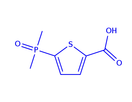 Molecular Structure of 2361970-76-3 (5-(dimethylphosphoryl)thiophene-2-carboxylic acid)