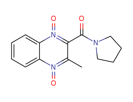 Methanone,(3-methyl-1,4-dioxido-2-quinoxalinyl)-1-pyrrolidinyl- cas  23511-41-3