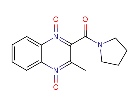 Molecular Structure of 23511-41-3 (3-methyl-1-oxo-2-(pyrrolidin-1-ylcarbonyl)quinoxalin-1-ium-4(1H)-olate)
