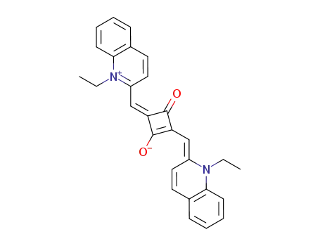 Molecular Structure of 23475-74-3 ((4Z)-4-[(1-ethyl-1,2-dihydroquinolin-2-yl)methylidene]-2-[(E)-(1-ethylquinolin-2(1H)-ylidene)methyl]-3-hydroxycyclobut-2-en-1-one)