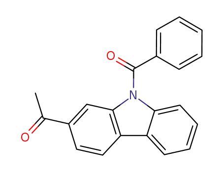 Molecular Structure of 872270-18-3 (1-(9-benzoyl-carbazol-2-yl)-ethanone)