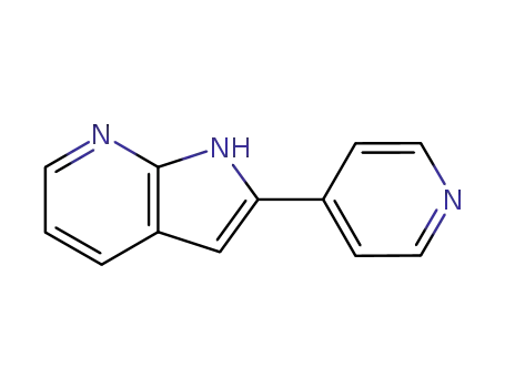 Molecular Structure of 23612-51-3 (2-(4-Pyridyl)-1H-pyrrolo[2,3-b]pyridine)