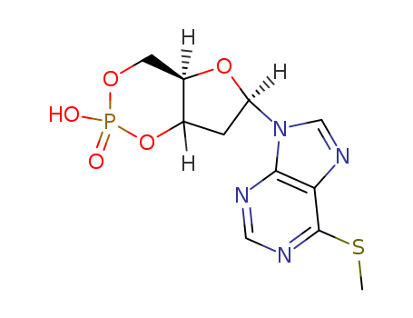 9H-Purine, 9-(2-deoxy-b-D-erythro-pentofuranosyl)-6-(methylthio)-,cyclic 3',5'-(hydrogen phosphate) (8CI) cas  23526-12-7