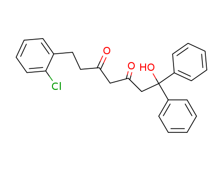 3,5-Heptanedione,7-(2-chlorophenyl)-1-hydroxy-1,1-diphenyl- cas  24118-63-6