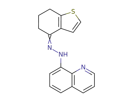 6,7-dihydro-5<i>H</i>-benzo[<i>b</i>]thiophen-4-one quinolin-8-ylhydrazone