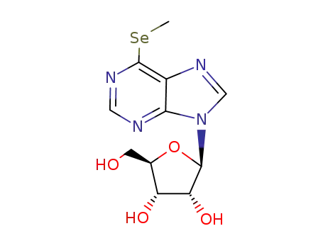 Molecular Structure of 30902-29-5 (6-(Methylseleno)-9-β-D-ribofuranosyl-9H-purine)