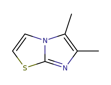 Molecular Structure of 23576-87-6 (5,6-Dimethylimidazo[2,1-b]thiazole)