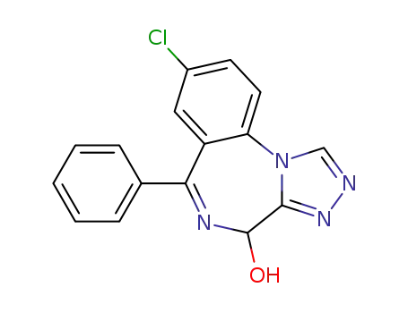8-Chloro-6-phenyl-4H-[1,2,4]triazolo[4,3-a][1,4]benzodiazepin-4-ol