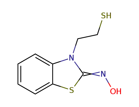 Molecular Structure of 30761-17-2 ((2E)-3-(2-sulfanylethyl)-1,3-benzothiazol-2(3H)-one oxime)