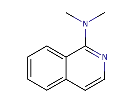 Molecular Structure of 23724-92-7 (1-Isoquinolinamine,N,N-dimethyl-(9CI))