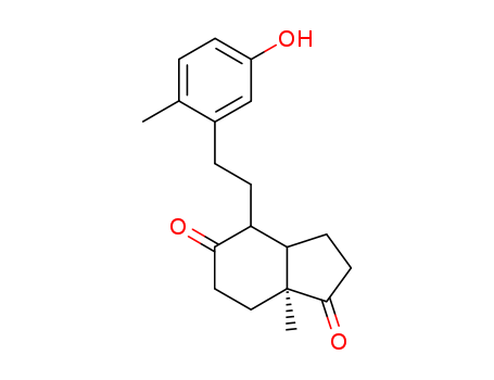 1H-Indene-1,5(4H)-dione,hexahydro-5-[2-(5-hydroxy-2-methylphenyl)ethyl]-7a-methyl- (9CI) cas  24101-21-1