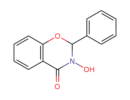 Molecular Structure of 23979-92-2 (2,3-Dihydro-3-hydroxy-2-phenyl-4H-1,3-benzoxazin-4-one)