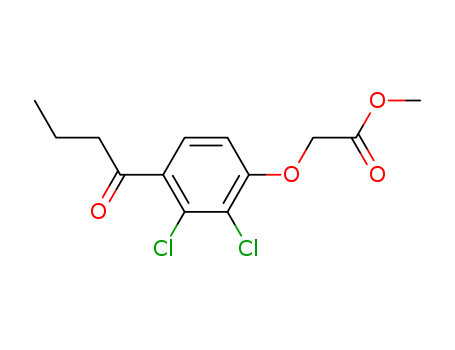Acetic acid, [2,3-dichloro-4-(1-oxobutyl)phenoxy]-, methyl ester