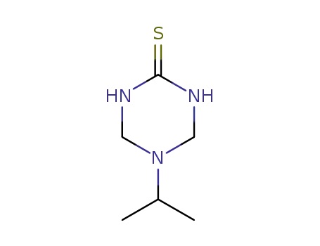 Molecular Structure of 23510-30-7 (1,3,5-Triazine-2(1H)-thione,tetrahydro-5-(1-methylethyl)-(9CI))