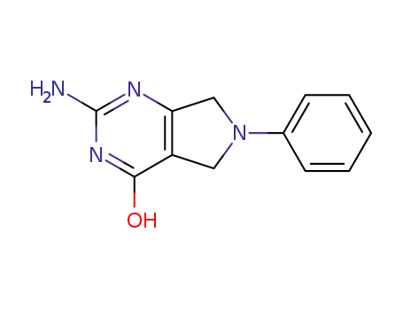 Molecular Structure of 23935-88-8 (2-amino-6-phenyl-1,5,6,7-tetrahydro-4H-pyrrolo[3,4-d]pyrimidin-4-one)