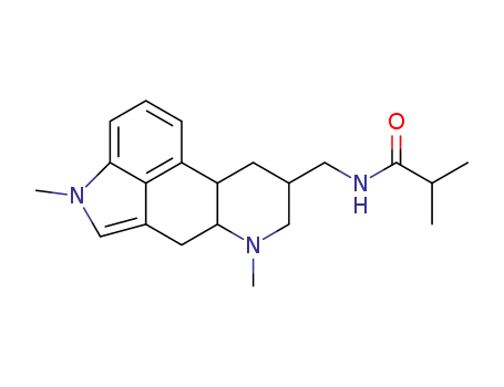 Molecular Structure of 2394-77-6 (N-{[(8beta,10xi)-1,6-dimethylergolin-8-yl]methyl}-2-methylpropanamide)