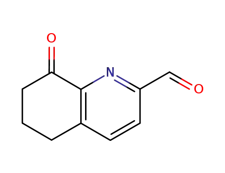 Molecular Structure of 238755-38-9 (2-Quinolinecarboxaldehyde,5,6,7,8-tetrahydro-8-oxo-(9CI))