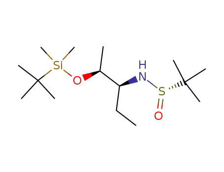 (S<sub>S</sub>,2S)-2-methyl-propane-2-sulfinic acid [2-(tert-butyl-dimethyl-silanyloxy)-1-ethyl-propyl]-amide