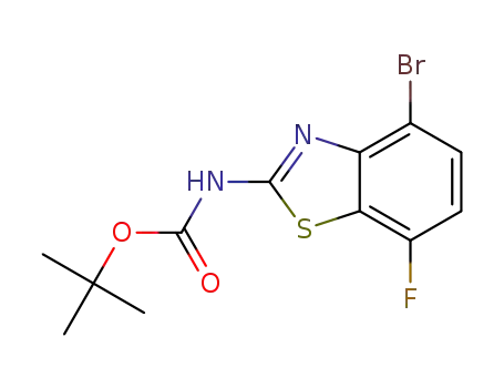 tert-butyl N-(4-bromo-7-fluoro-1,3-benzothiazol-2-yl)carbamate