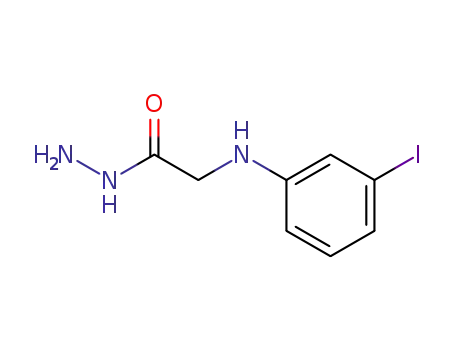 Molecular Structure of 2371-34-8 (2-[(3-iodophenyl)amino]acetohydrazide (non-preferred name))